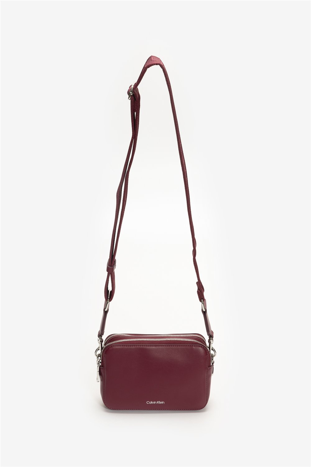 Calvin Klein Webbing Double Strap Camera Bag Kadın Mini Omuz Çantası Kırmızı