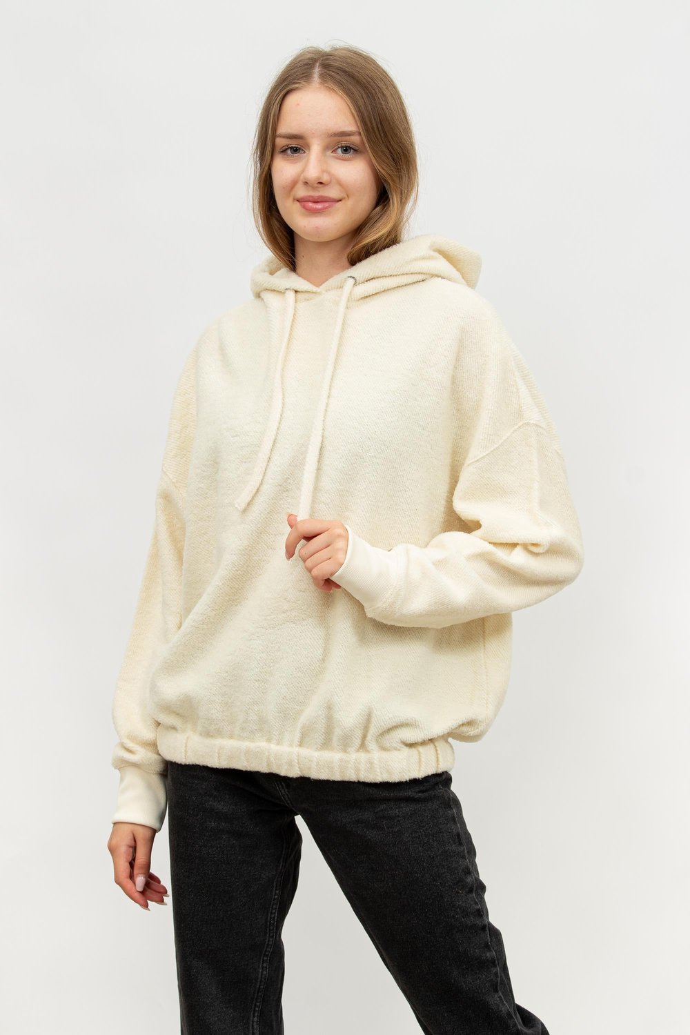 Calvin Klein Wool Blend Kadın Kapüşonlu Sweatshirt