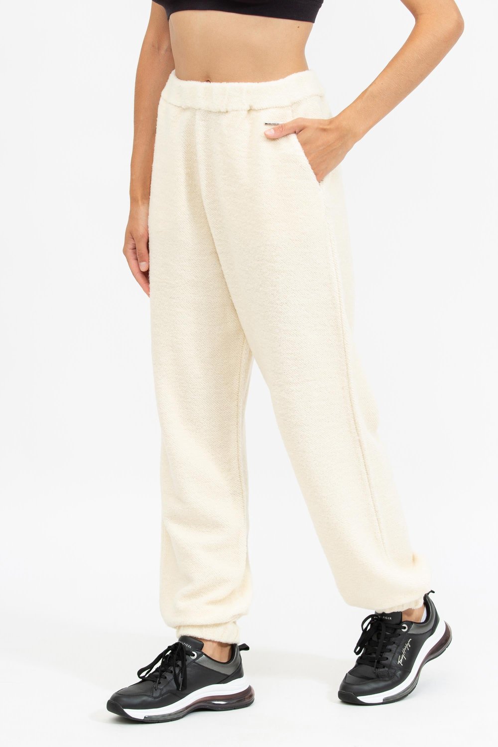 Calvin Klein Wool Slim Kadın Eşofman Altı Bej