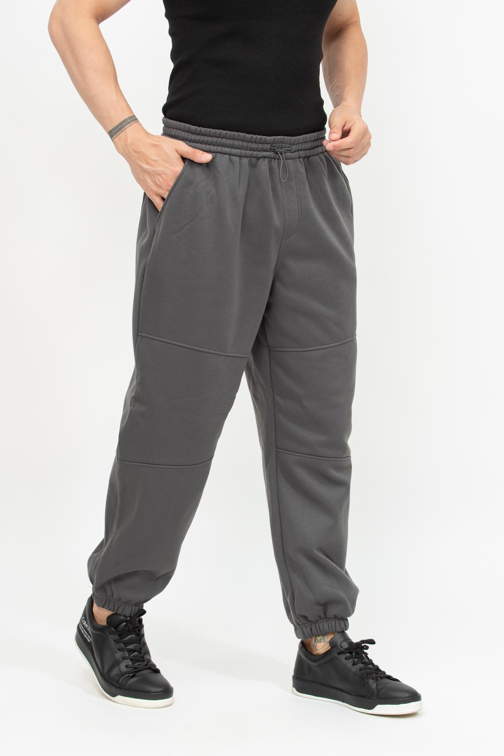 Calvin Klein Woven Tab Erkek Eşofman Altı Gri