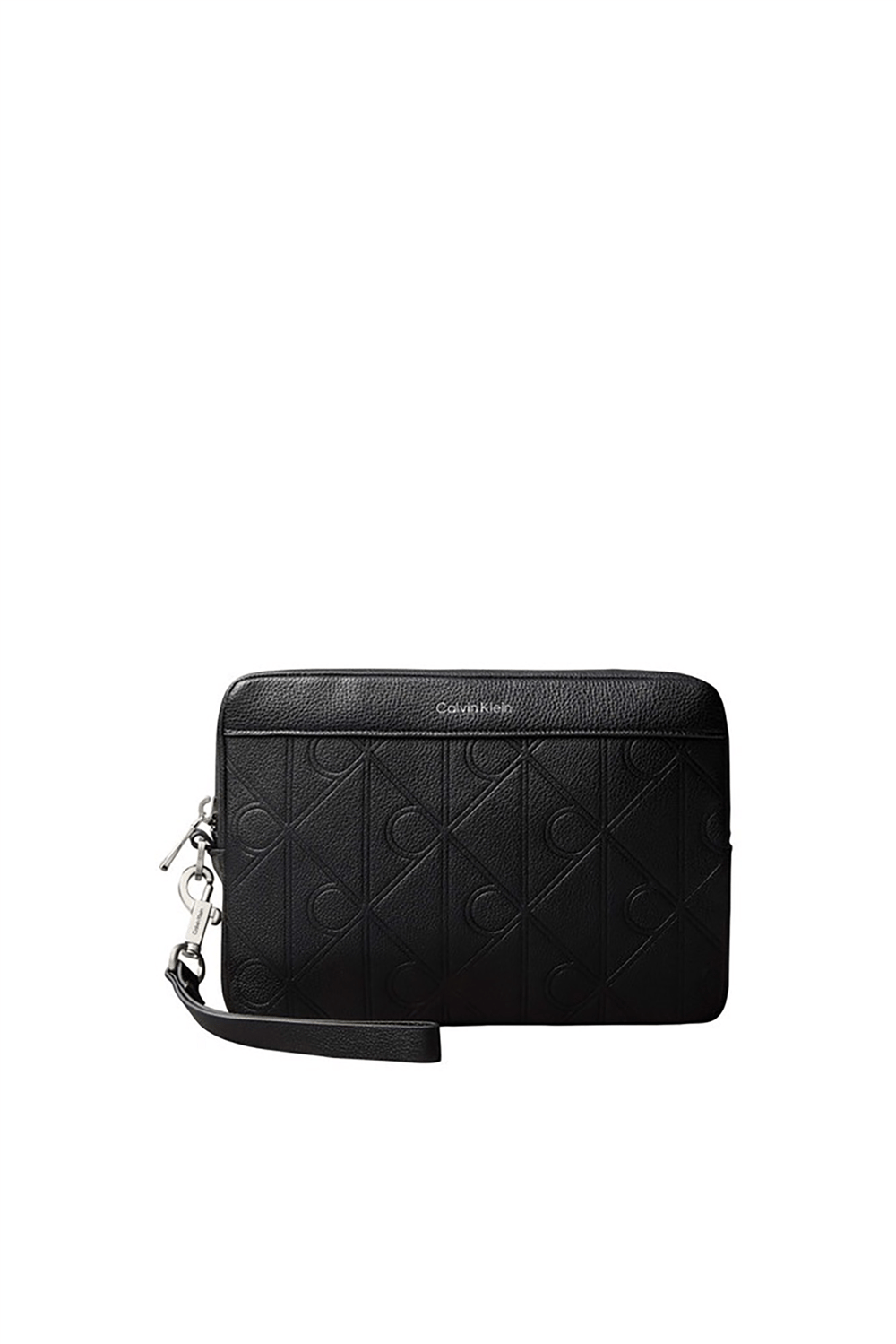 Calvin Klein Xl Emblem Aop Embo﻿Ss Pouch W/ H Erkek Cüzdan Siyah