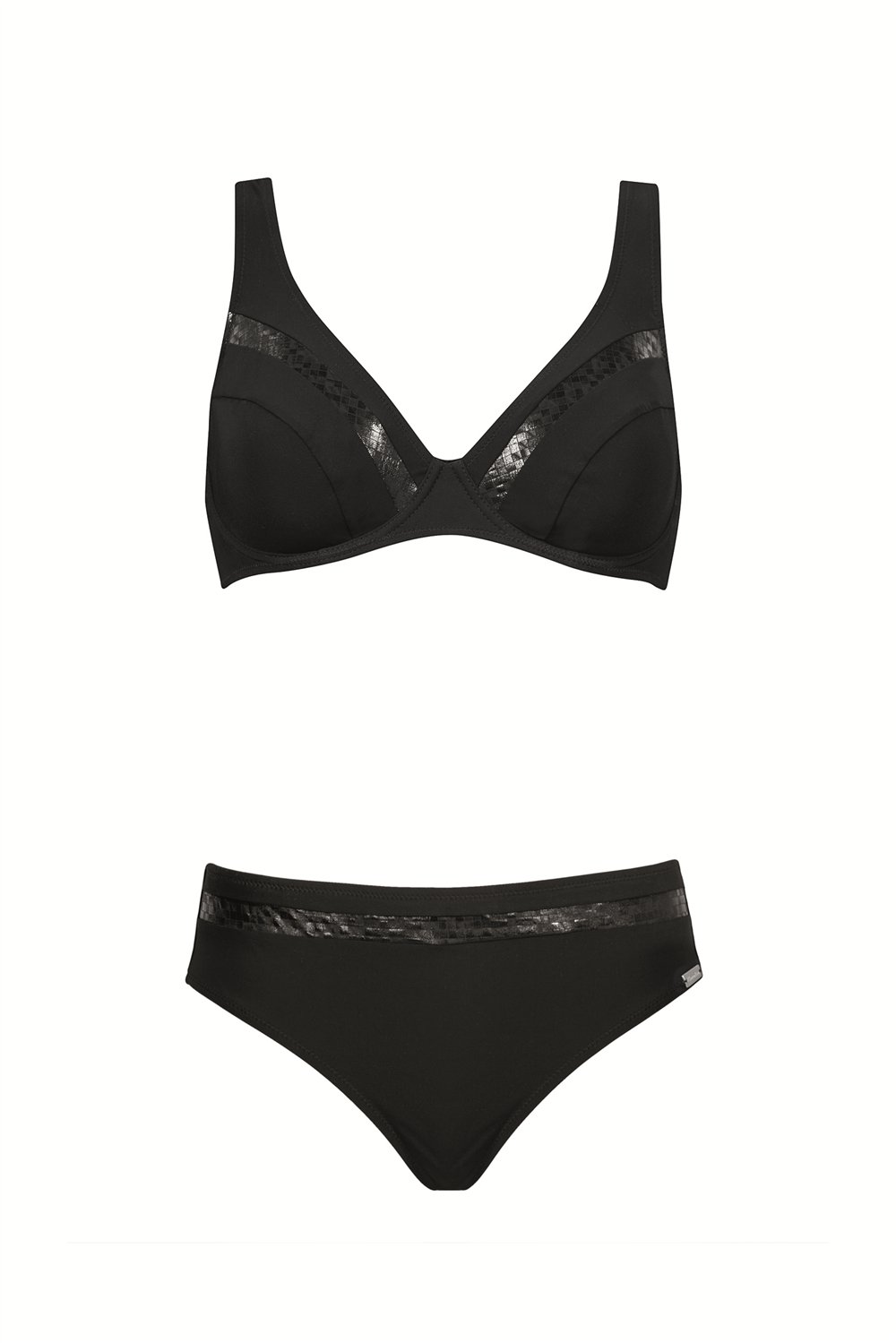 Charmline G-Charmline Sculpted Black Kadın Bikini Takımı Siyah
