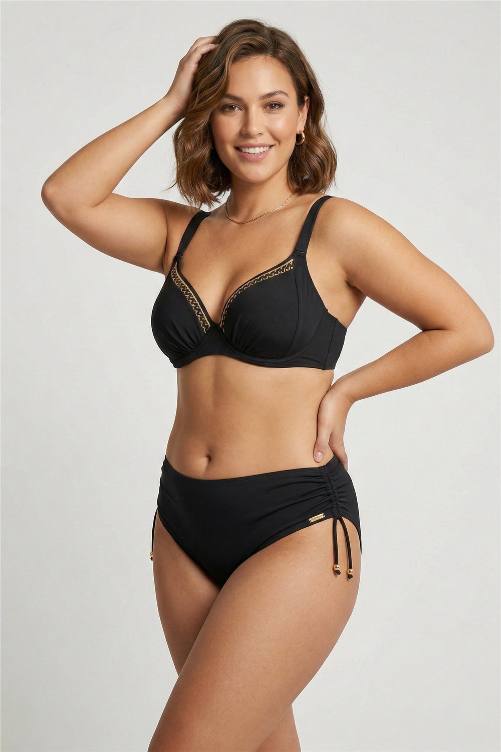 Charmline Y-Charmline Golden Code Kadın Bikini Takımı Siyah