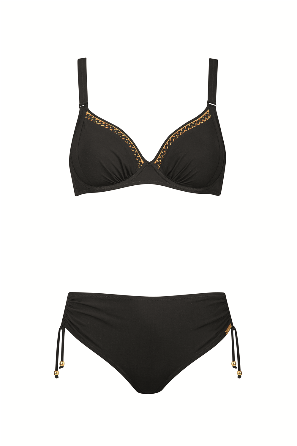 Charmline Y-Charmline Golden Code Kadın Bikini Takımı Siyah