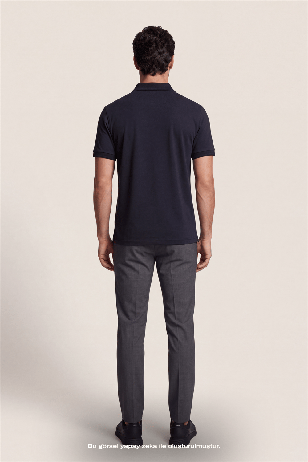 DKNY Binding Polo Erkek Polo Yaka T-Shirt Siyah