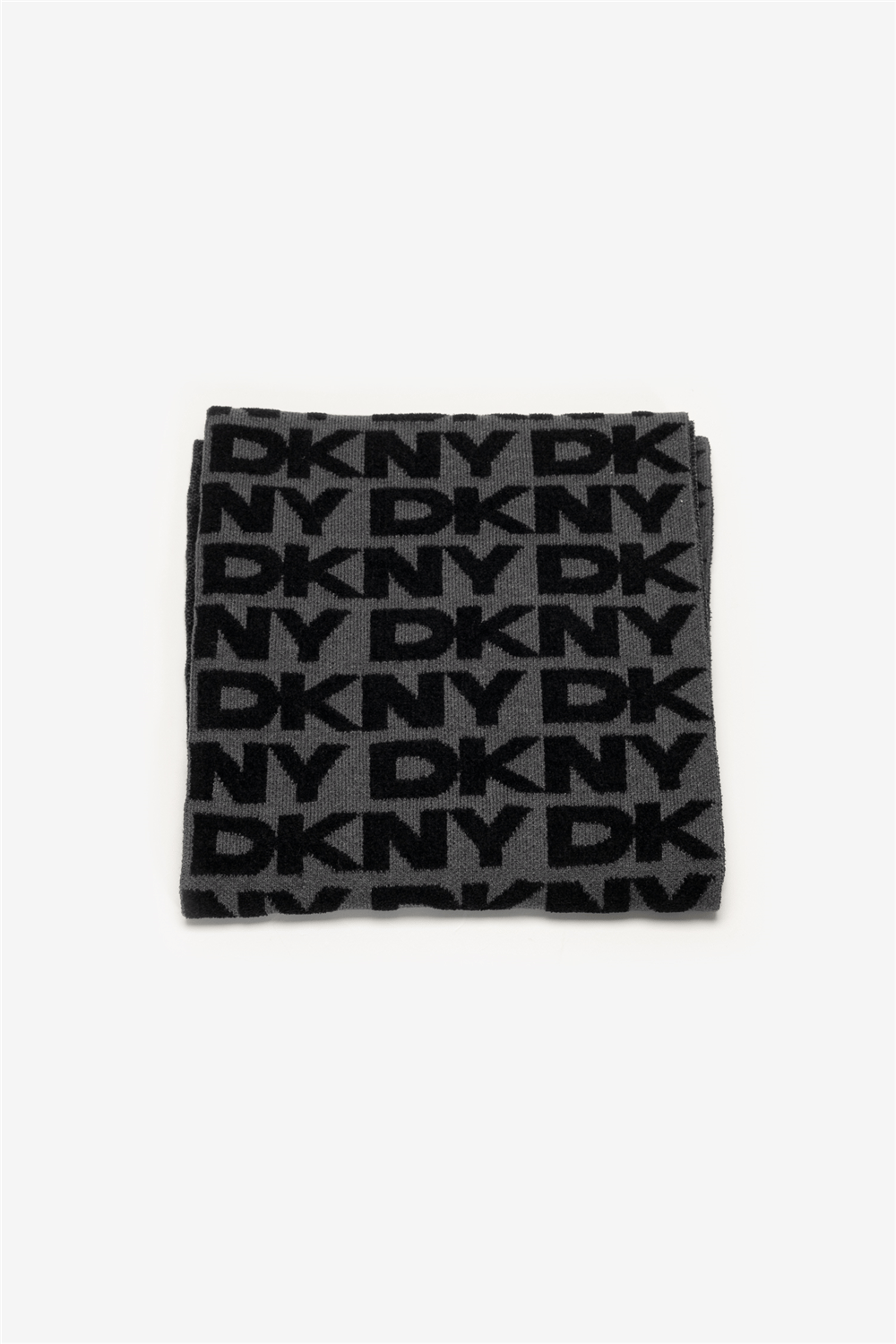 DKNY Chenille Logo Scarf Kadın Atkı Siyah