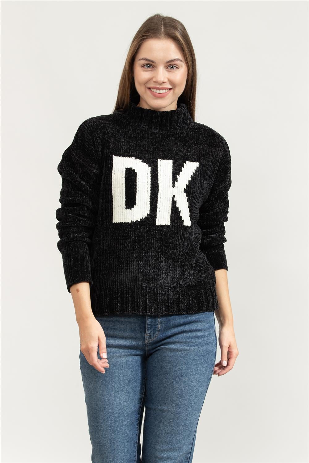 DKNY Chunky Kadın Triko Siyah