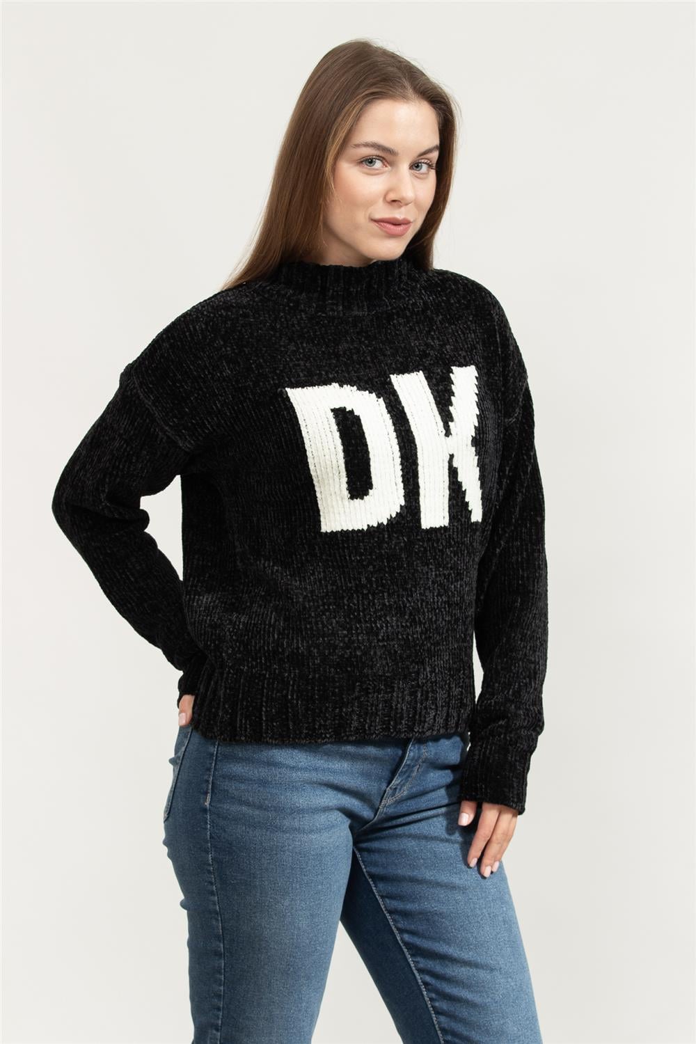 DKNY Chunky Kadın Triko Siyah