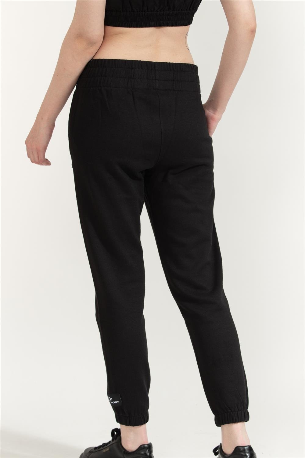 DKNY Embossed Medallion H Kadın Eşofman Altı Siyah