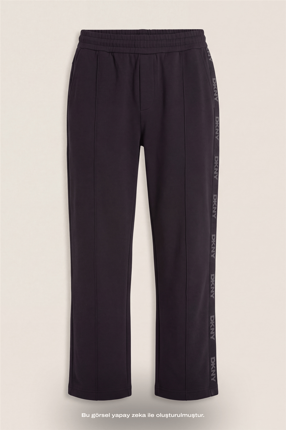 DKNY Jacquard Tape Sweatpant Erkek Eşofman Altı Siyah