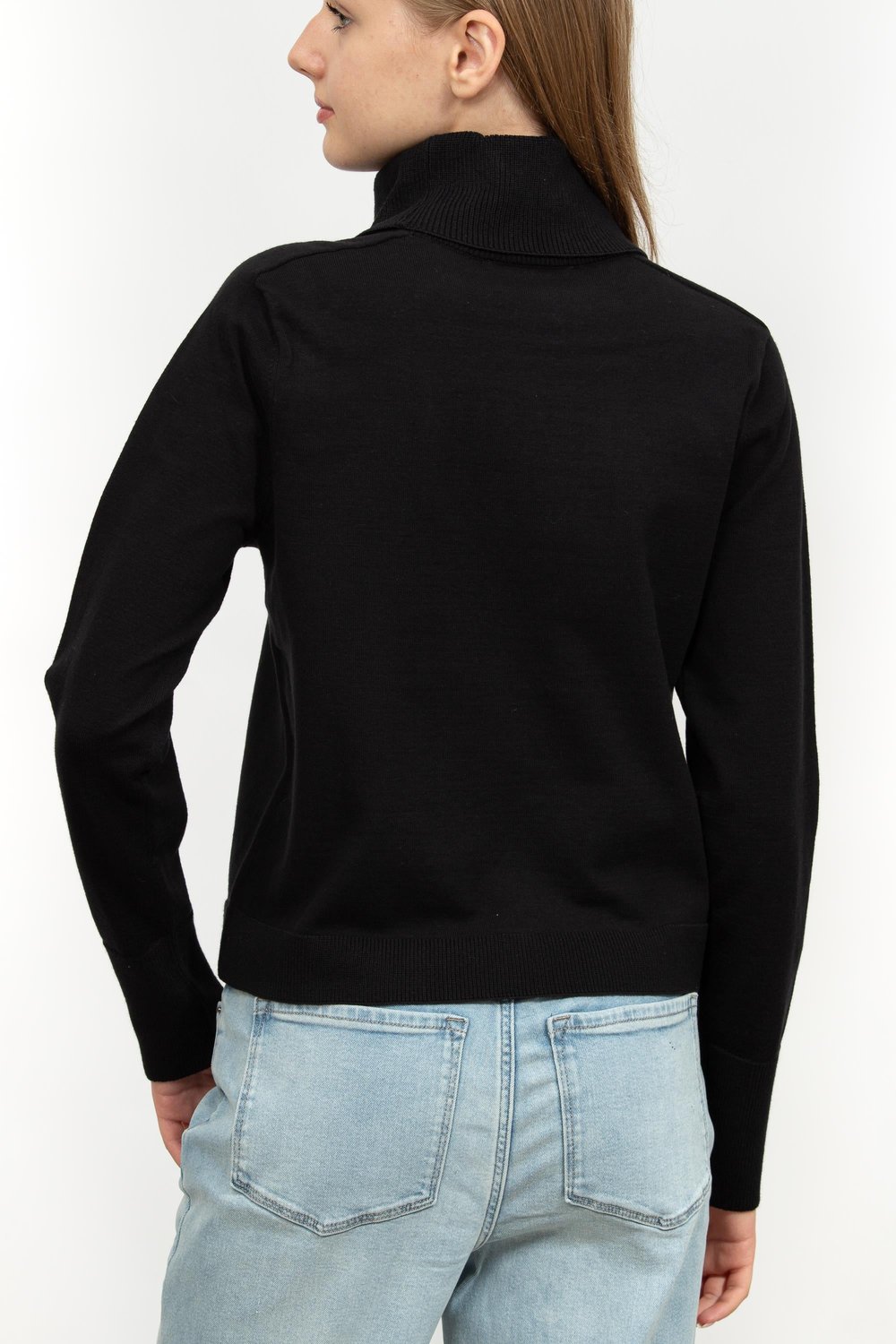 DKNY Kadın Bisiklet Yaka Sweatshirt Siyah