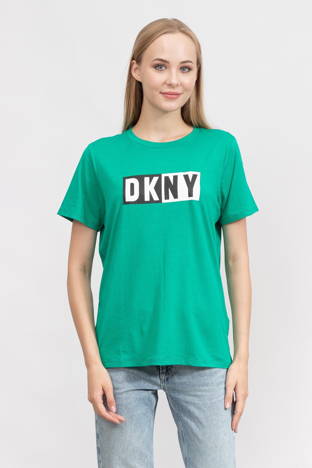 DKNY Kadın Bisiklet Yaka T-Shirt Çok Renkli