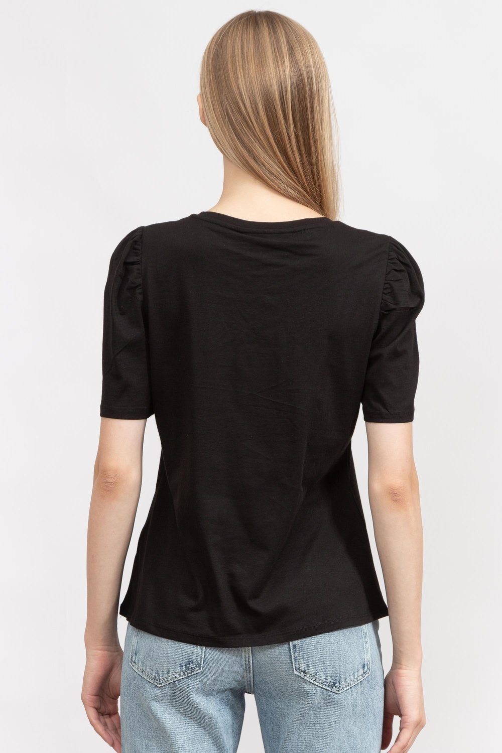 DKNY Kadın Bisiklet Yaka T-Shirt Siyah