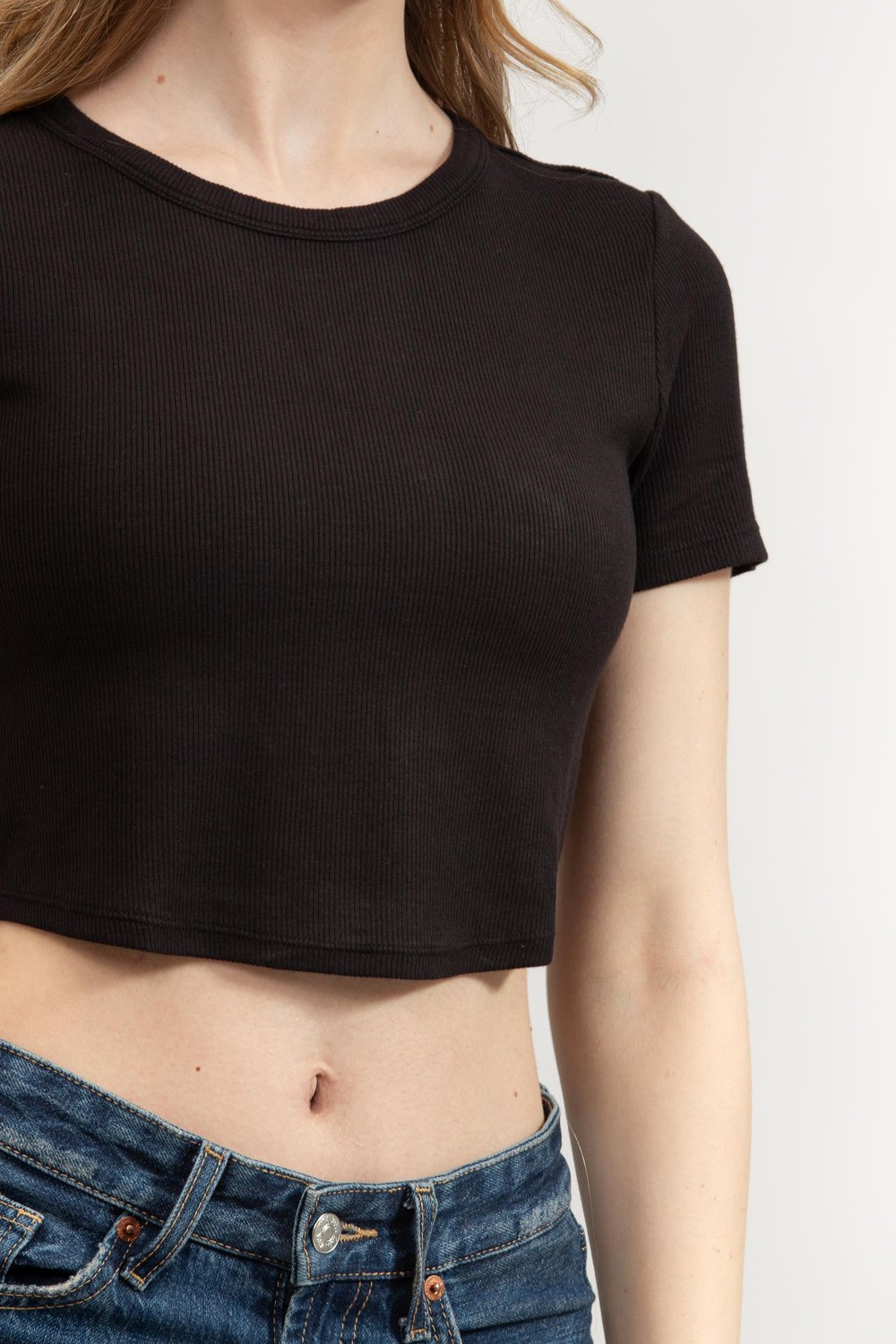DKNY Kadın Bisiklet Yaka T-Shirt Siyah
