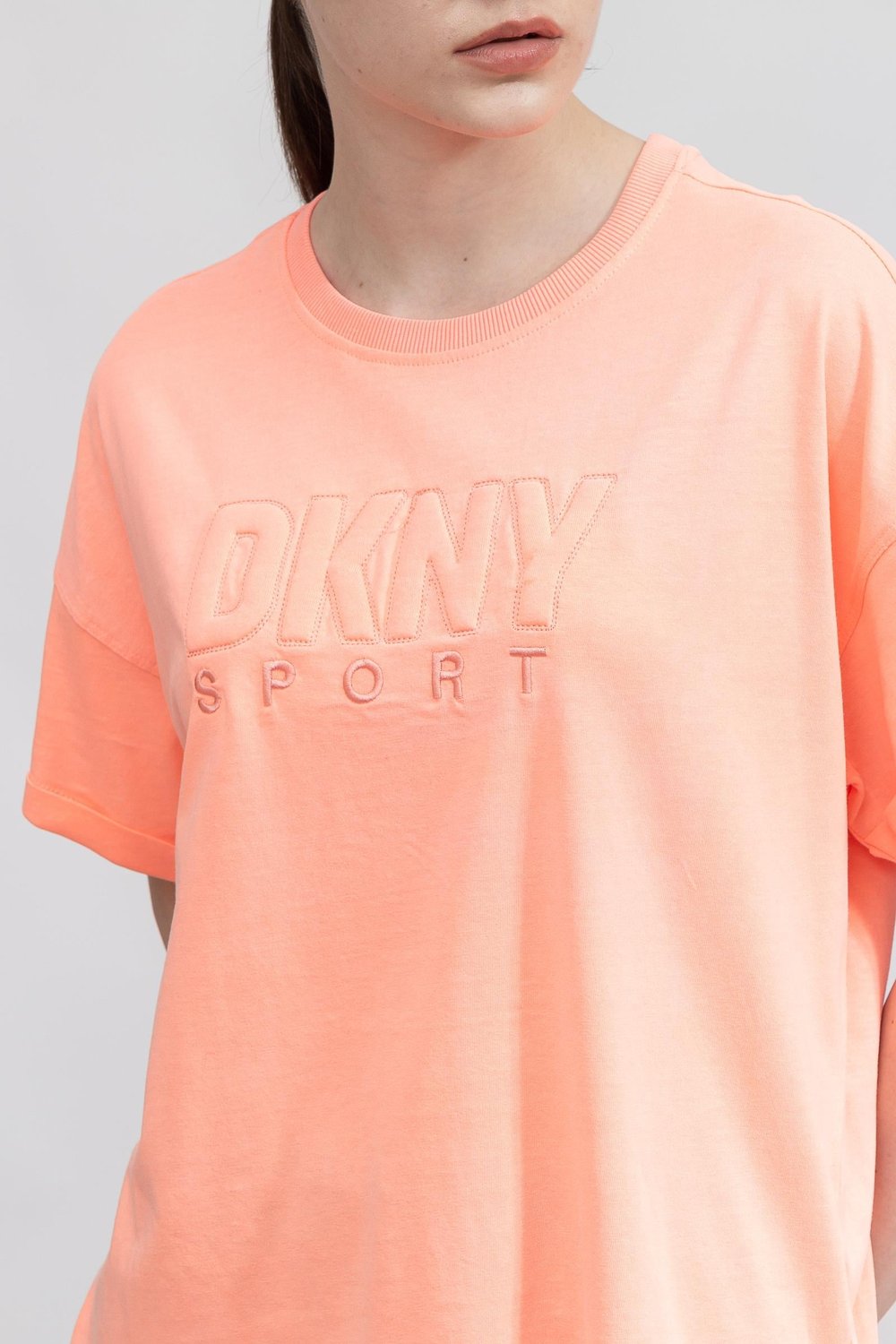 DKNY Kadın Bisiklet Yaka T-Shirt Çok Renkli