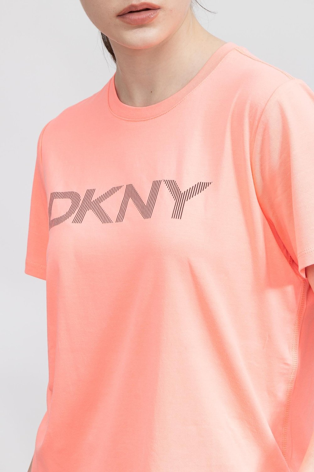 DKNY Kadın Bisiklet Yaka T-Shirt Çok Renkli