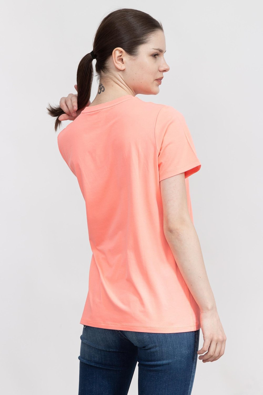 DKNY Kadın Bisiklet Yaka T-Shirt Çok Renkli