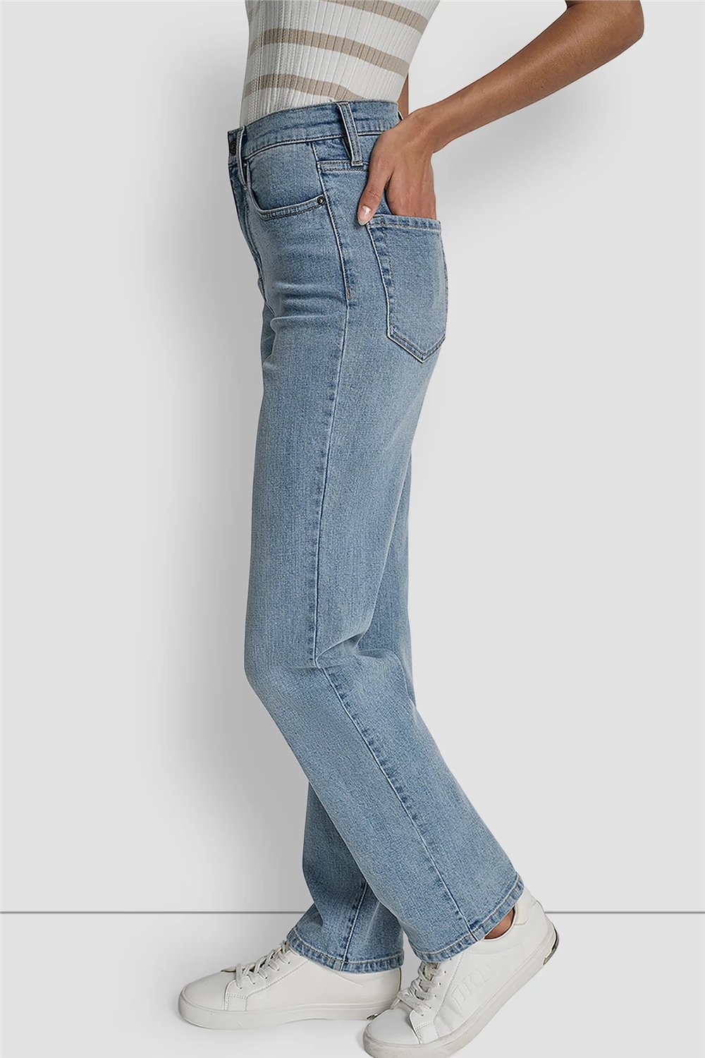 DKNY Kadın High Rise Classic St Jean Pantolon Çok Renkli