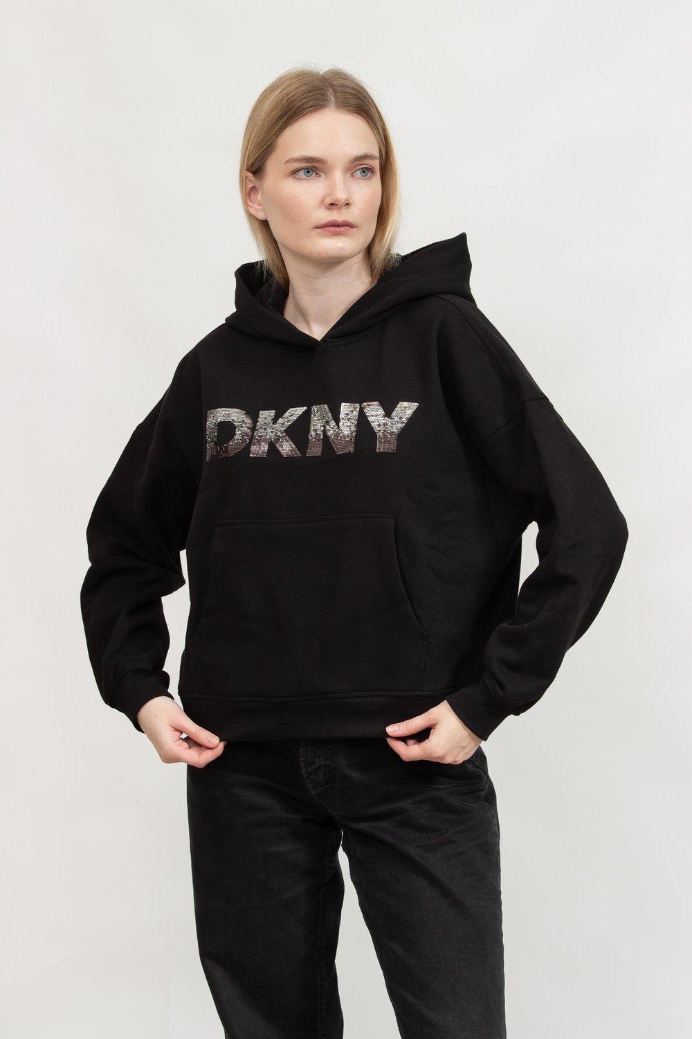 DKNY Kadın Kapüşonlu Sweatshirt