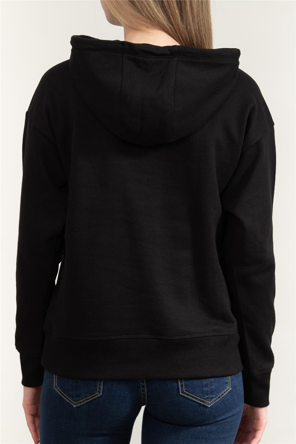 DKNY Kadın Kapüşonlu Sweatshirt Siyah