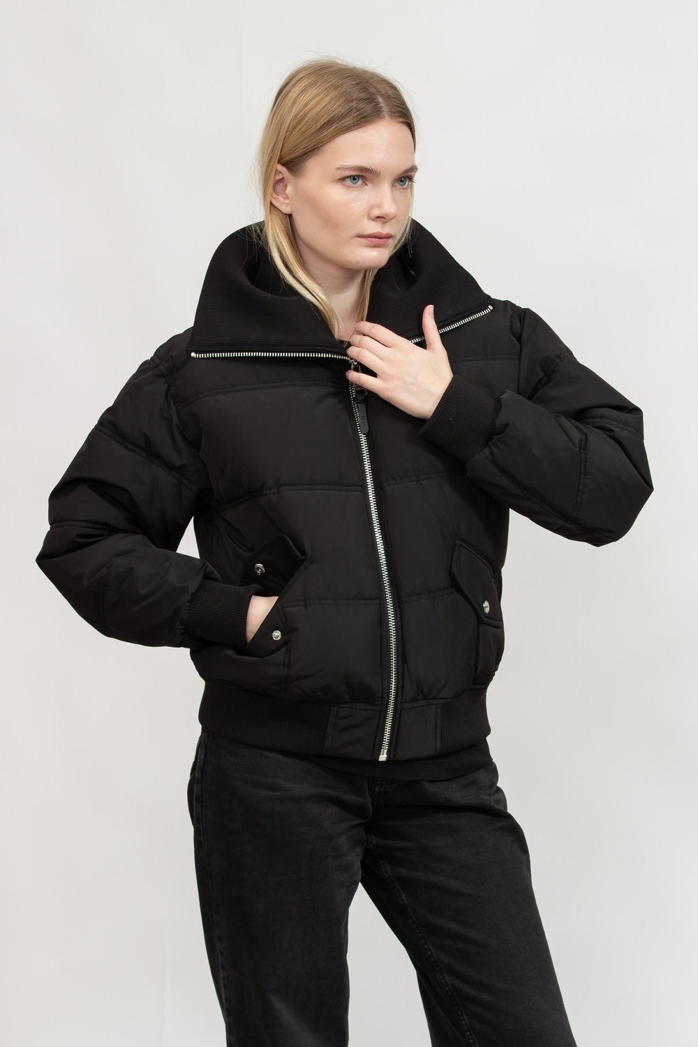 DKNY Kadın Mont Siyah