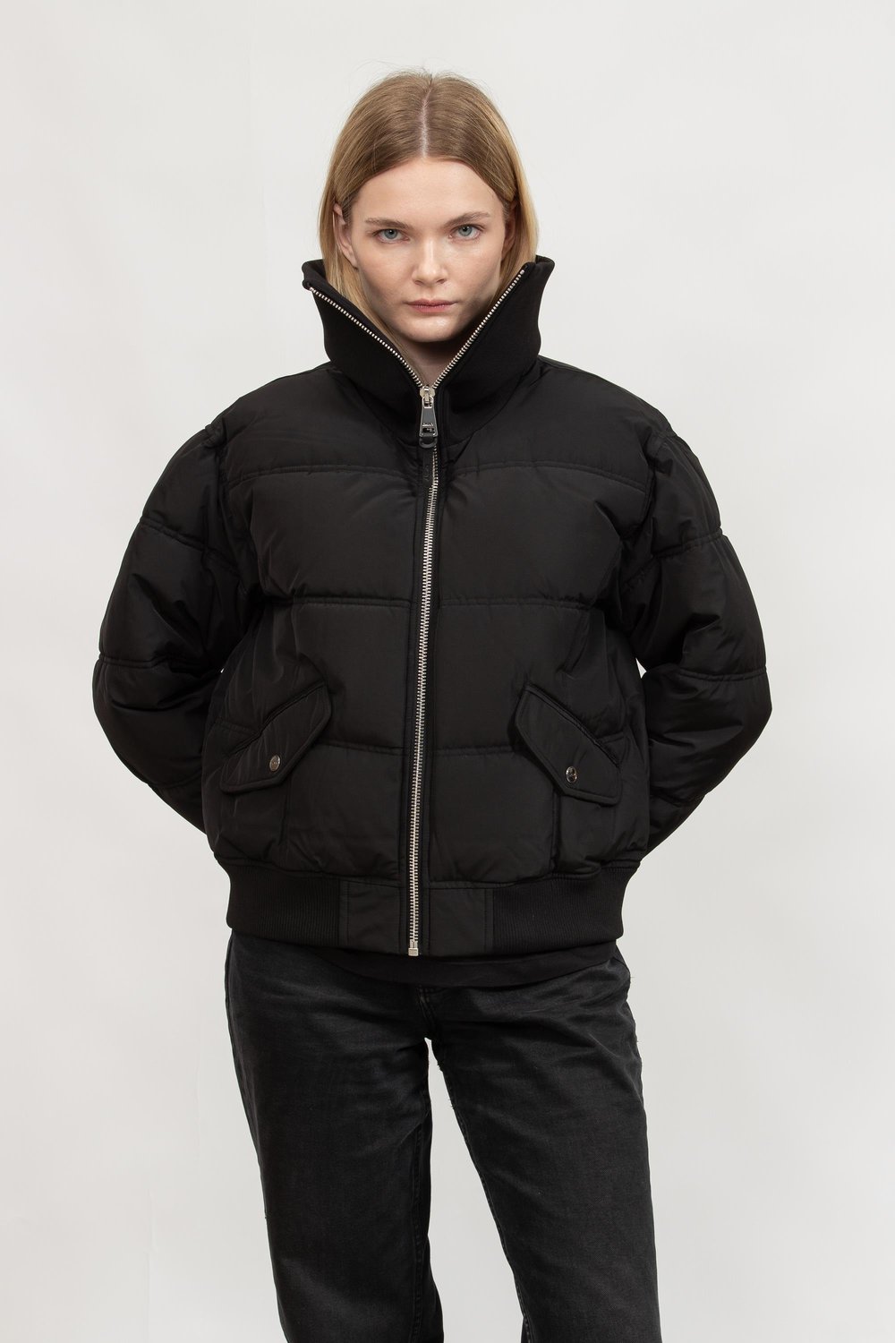DKNY Kadın Mont Siyah