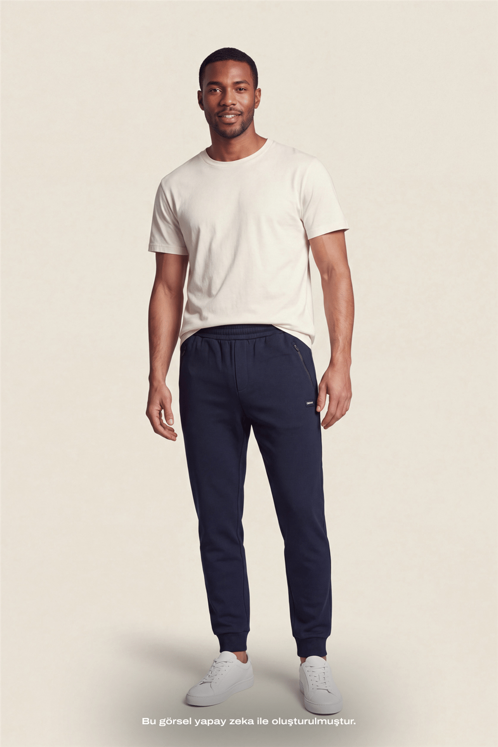 DKNY Logo Patch Sweatpant Erkek Eşofman Altı Lacivert