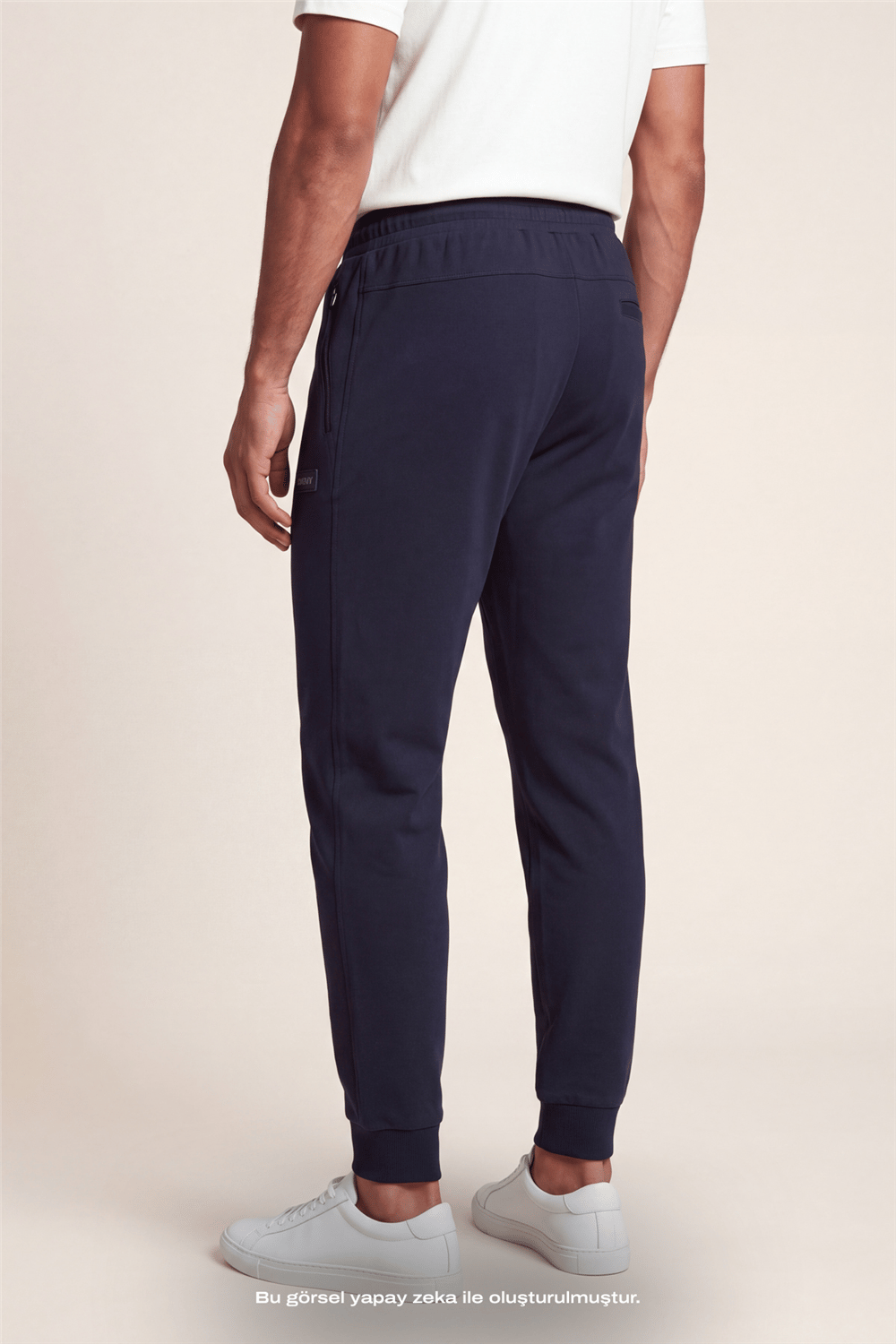DKNY Logo Patch Sweatpant Erkek Eşofman Altı Lacivert