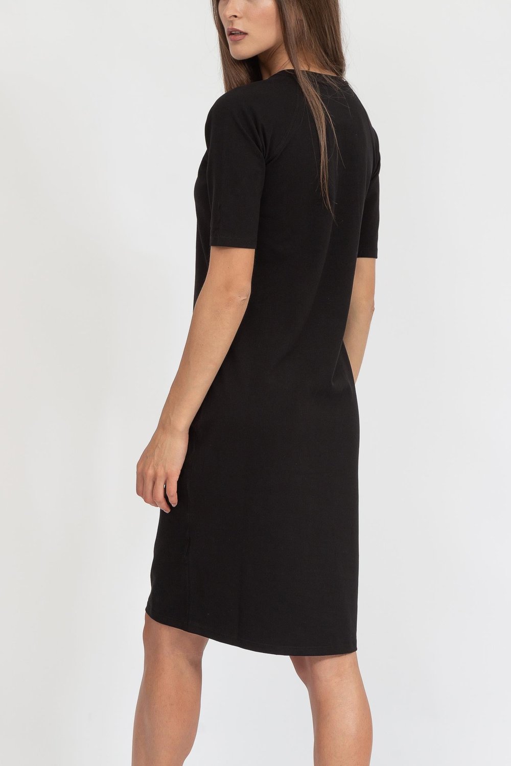 DKNY Ombre Logo Kadın Elbise Siyah