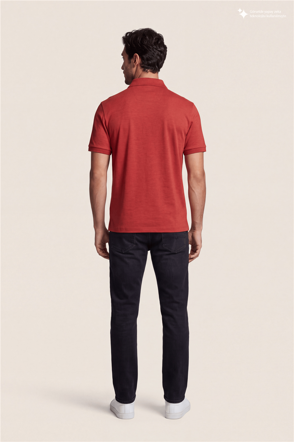 DKNY Quarter Zip Polo Erkek Polo Yaka T-Shirt Kiremit