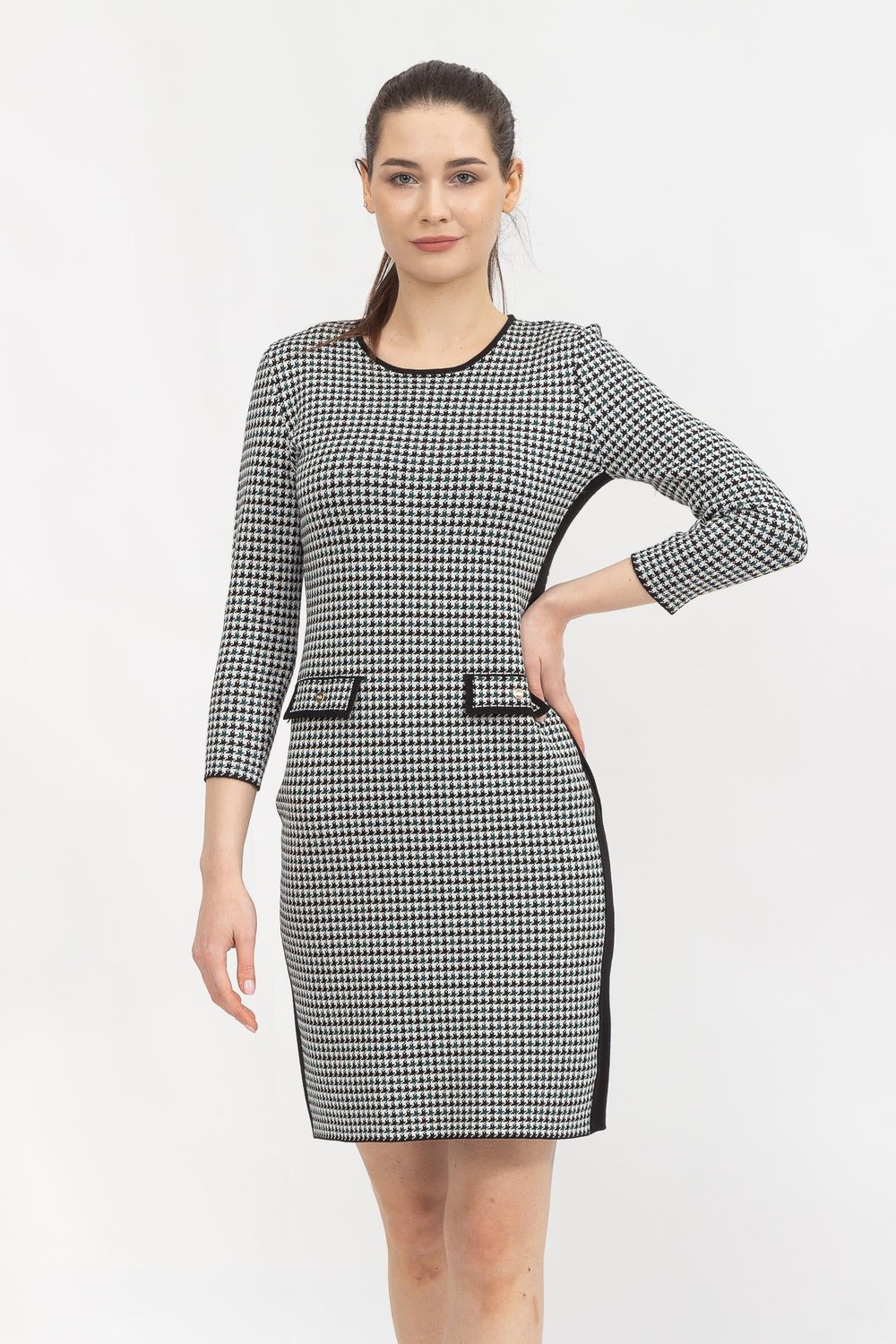 DKNY Sheath With Butt Kadın Elbise Siyah