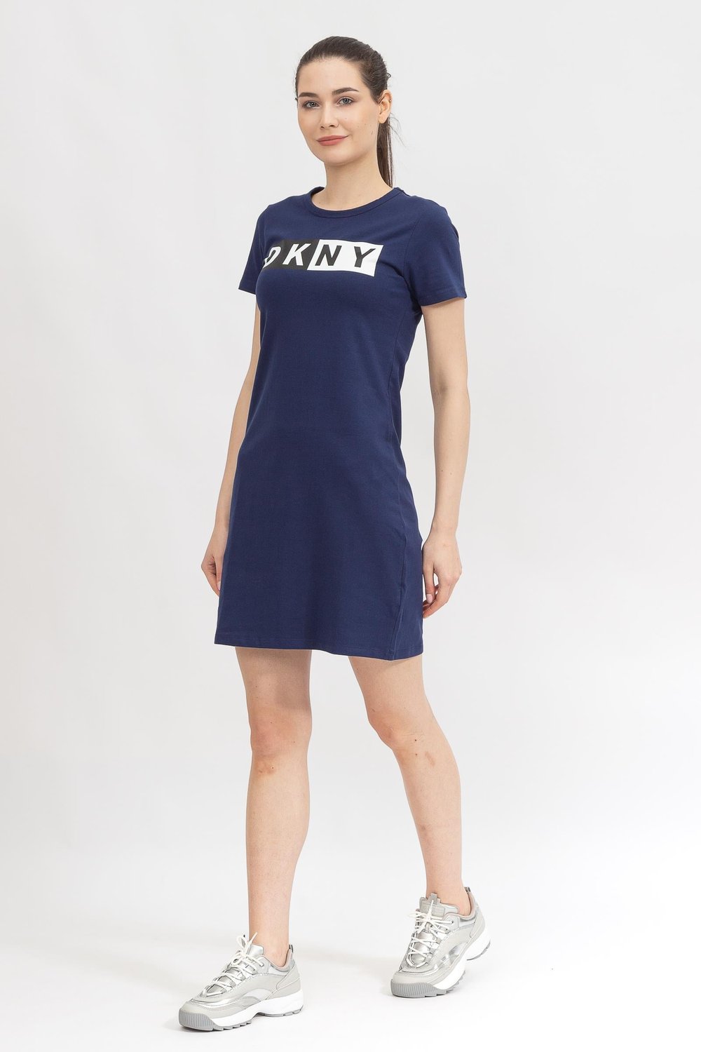 DKNY Two Tone Logo Kadın Elbise Çok Renkli