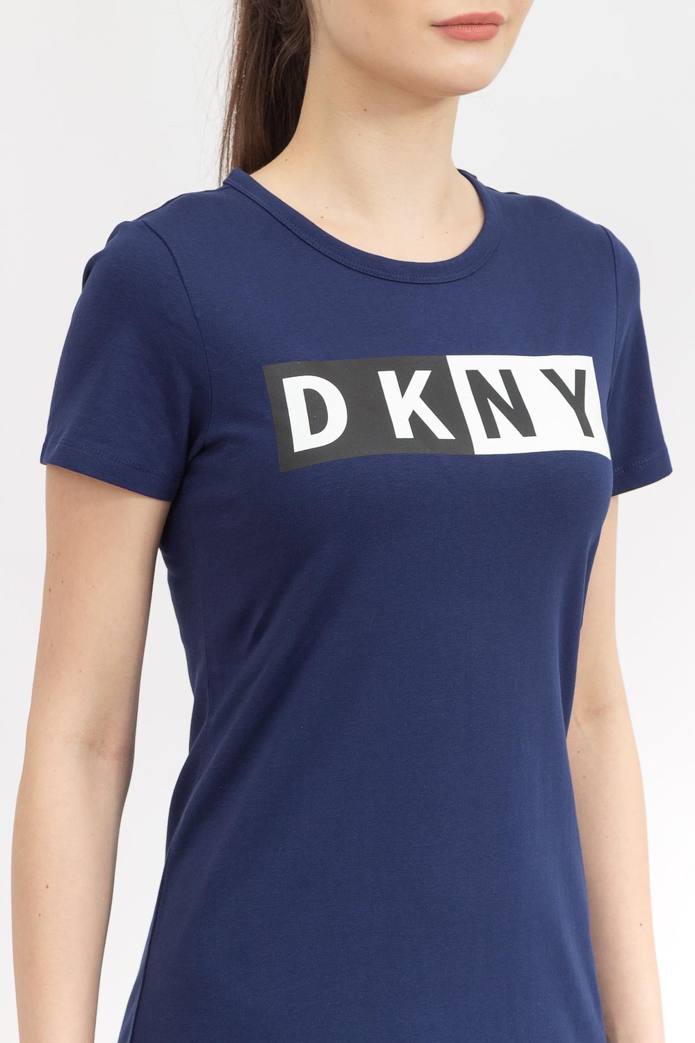 DKNY Two Tone Logo Kadın Elbise Çok Renkli