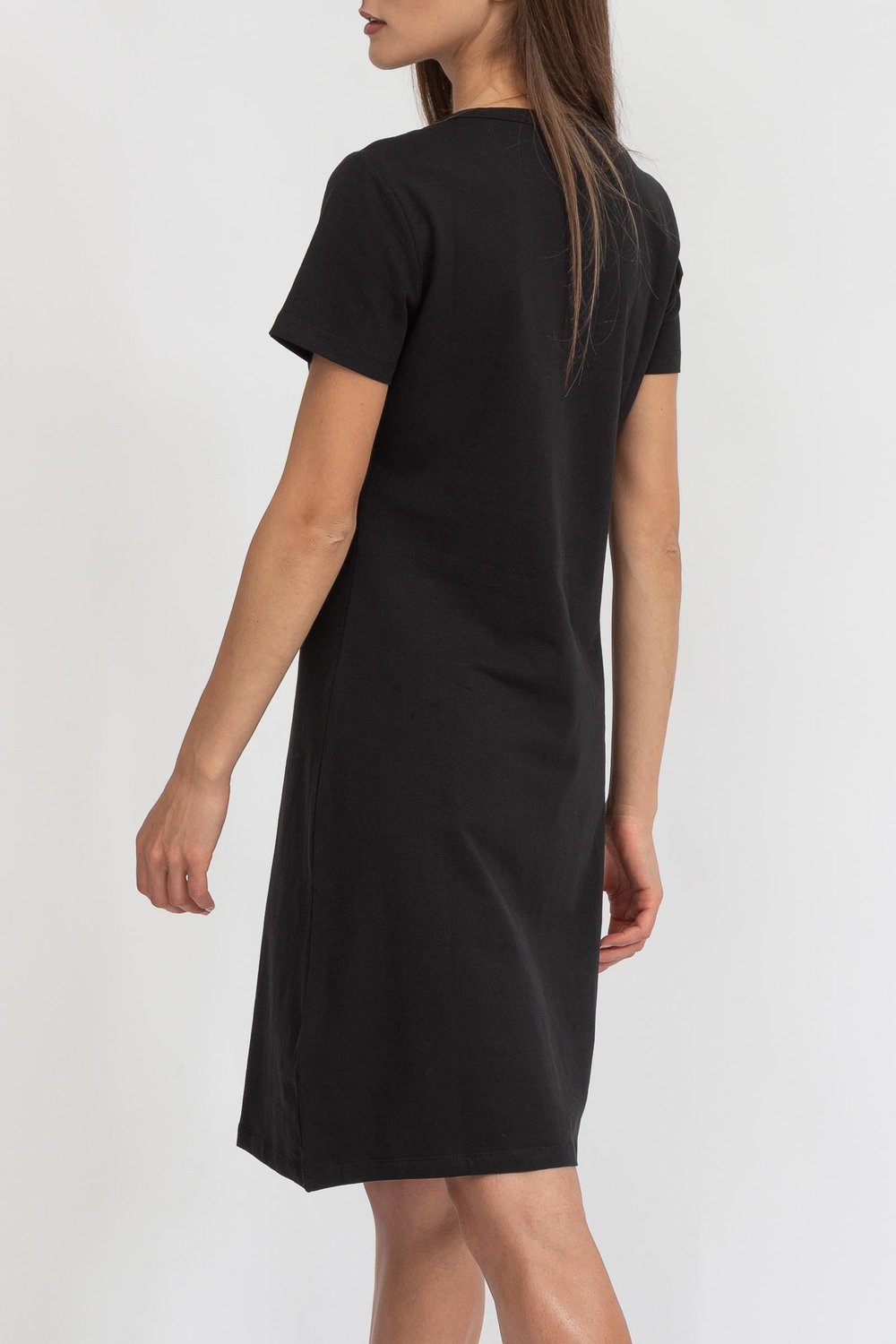 DKNY Two Tone Logo Kadın Elbise Siyah