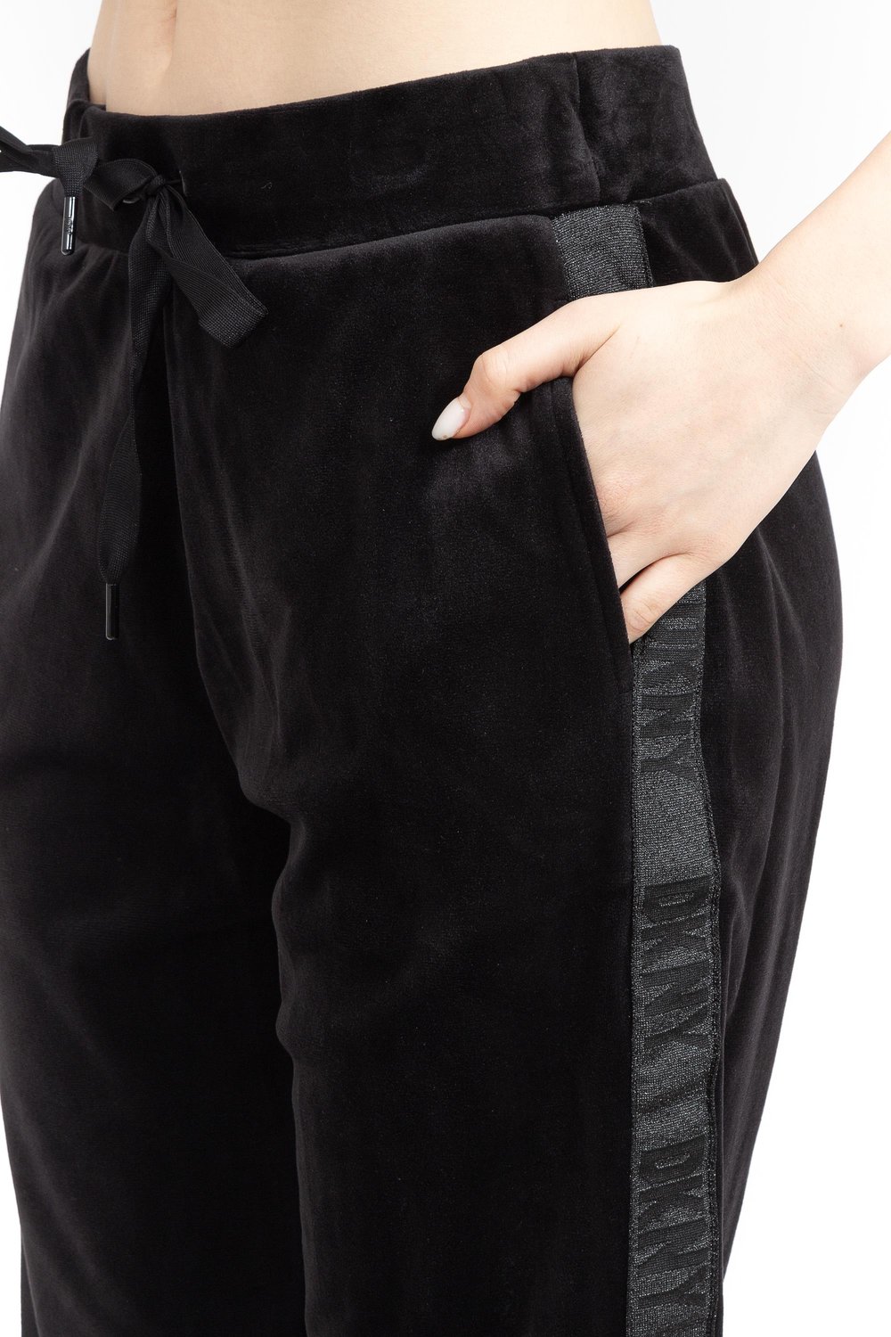 DKNY Velour Kadın Eşofman Altı Siyah
