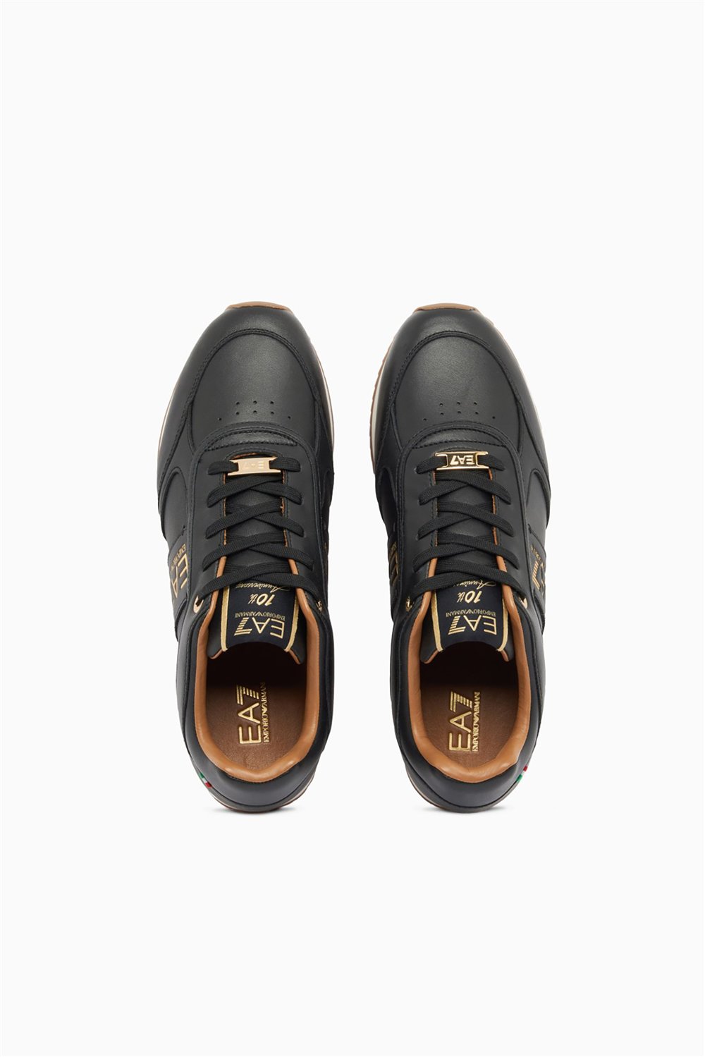 EA7 Black And White 10Th Anniversary Sneakers Siyah