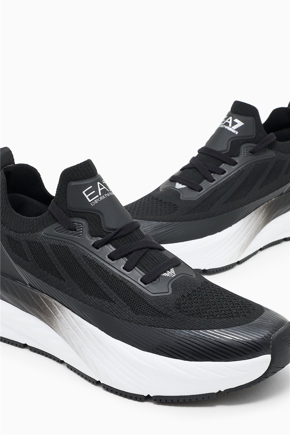 EA7 Black And White 10Th Anniversary Sneakers
