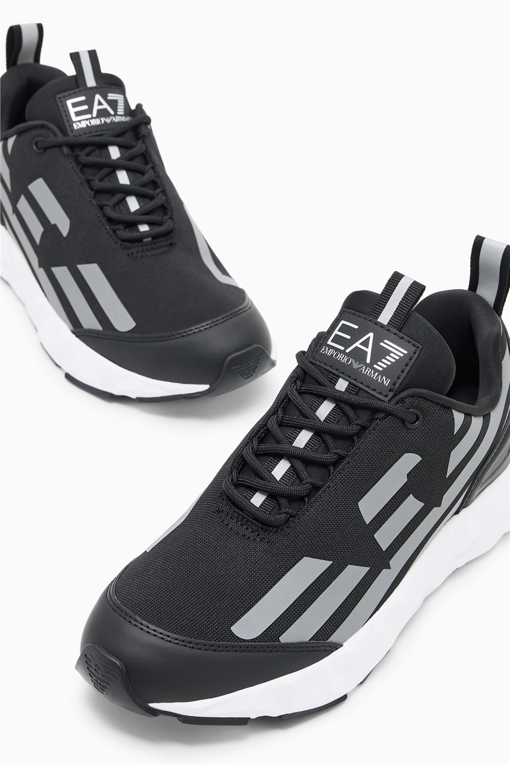 EA7 Black And White 10Th Anniversary Sneakers