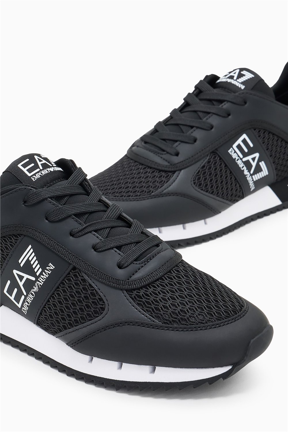 EA7 Black And White 10Th Anniversary Sneakers Siyah