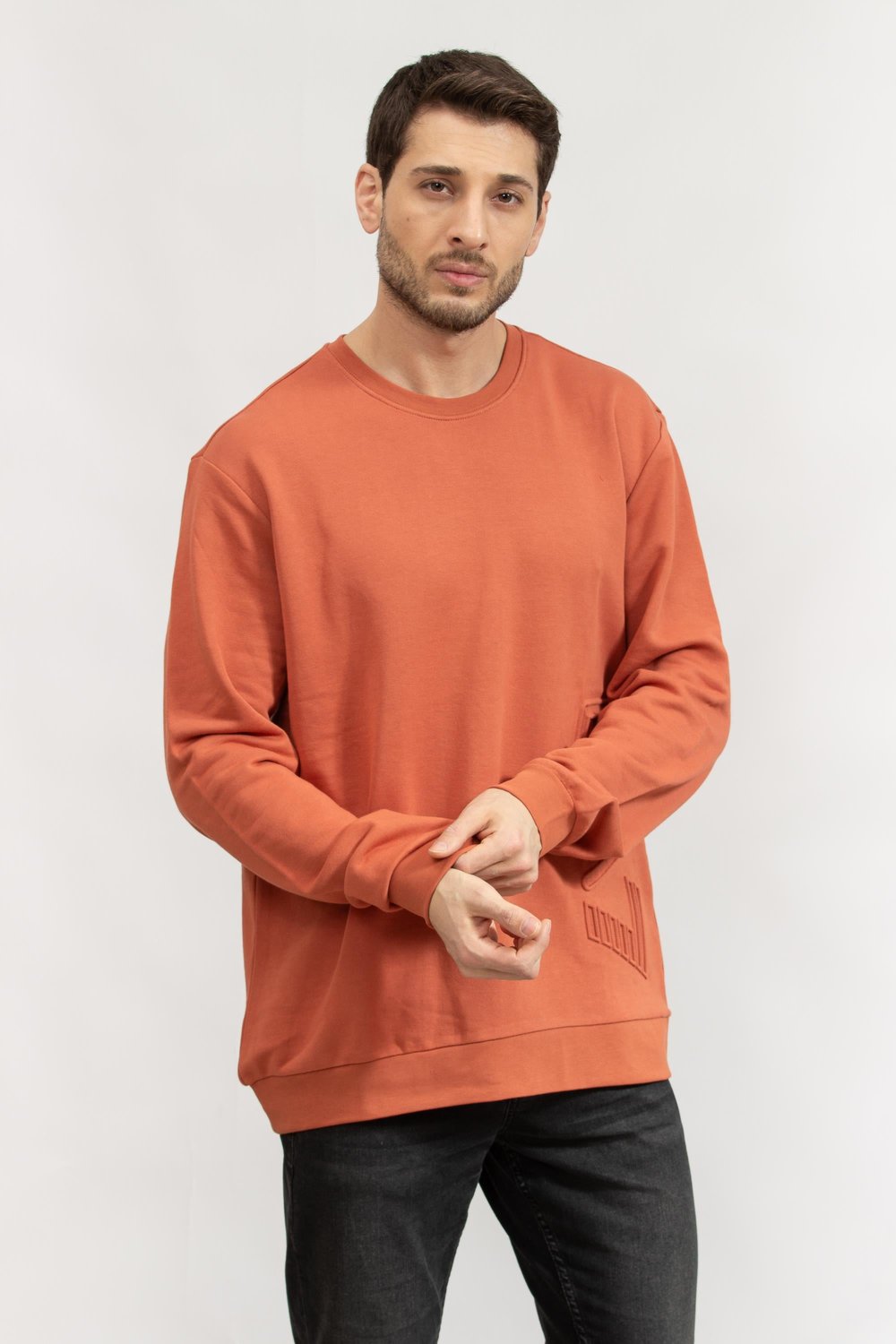 EA7 Erkek Bisiklet Yaka Sweatshirt Çok Renkli