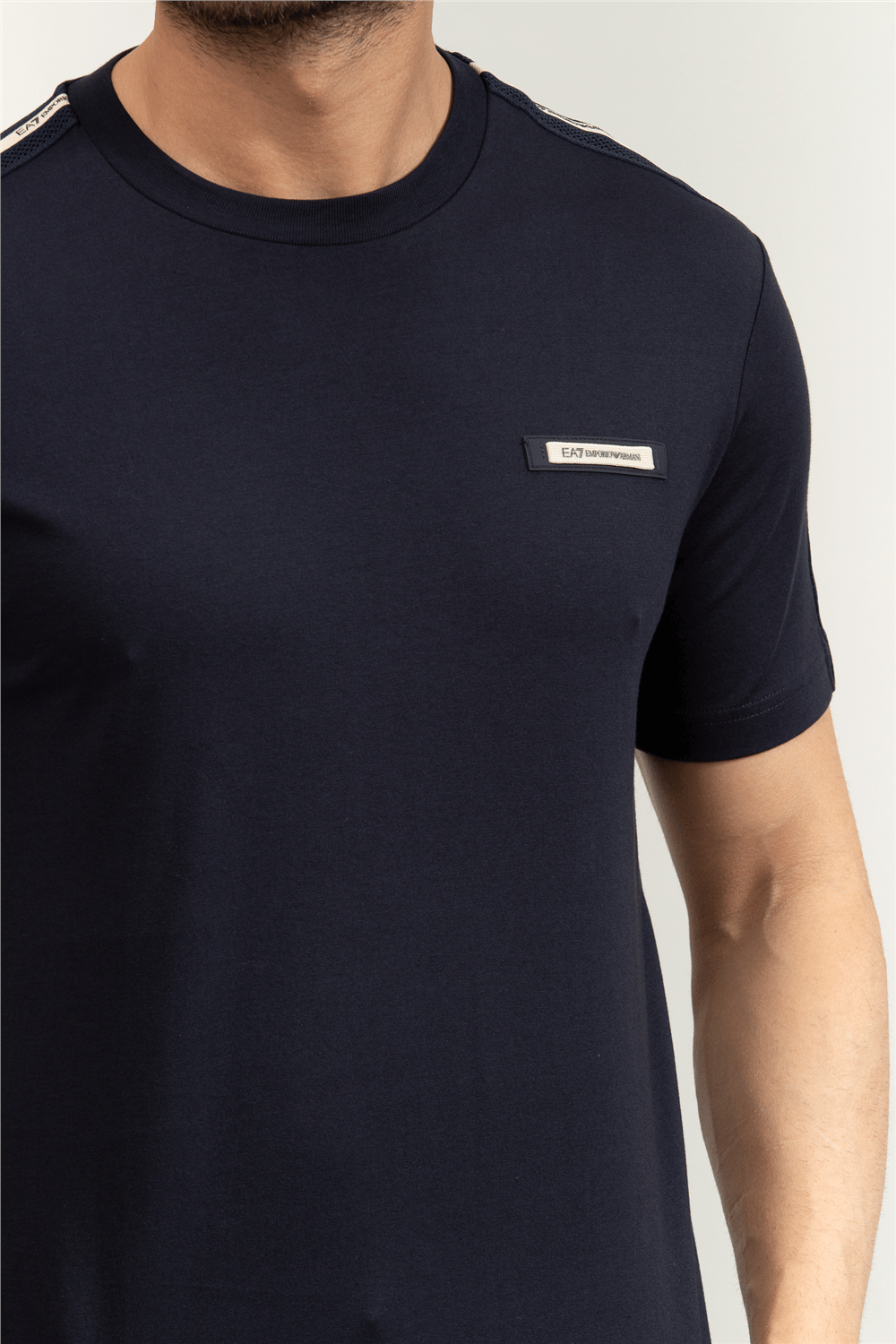 EA7 Erkek Bisiklet Yaka T-Shirt