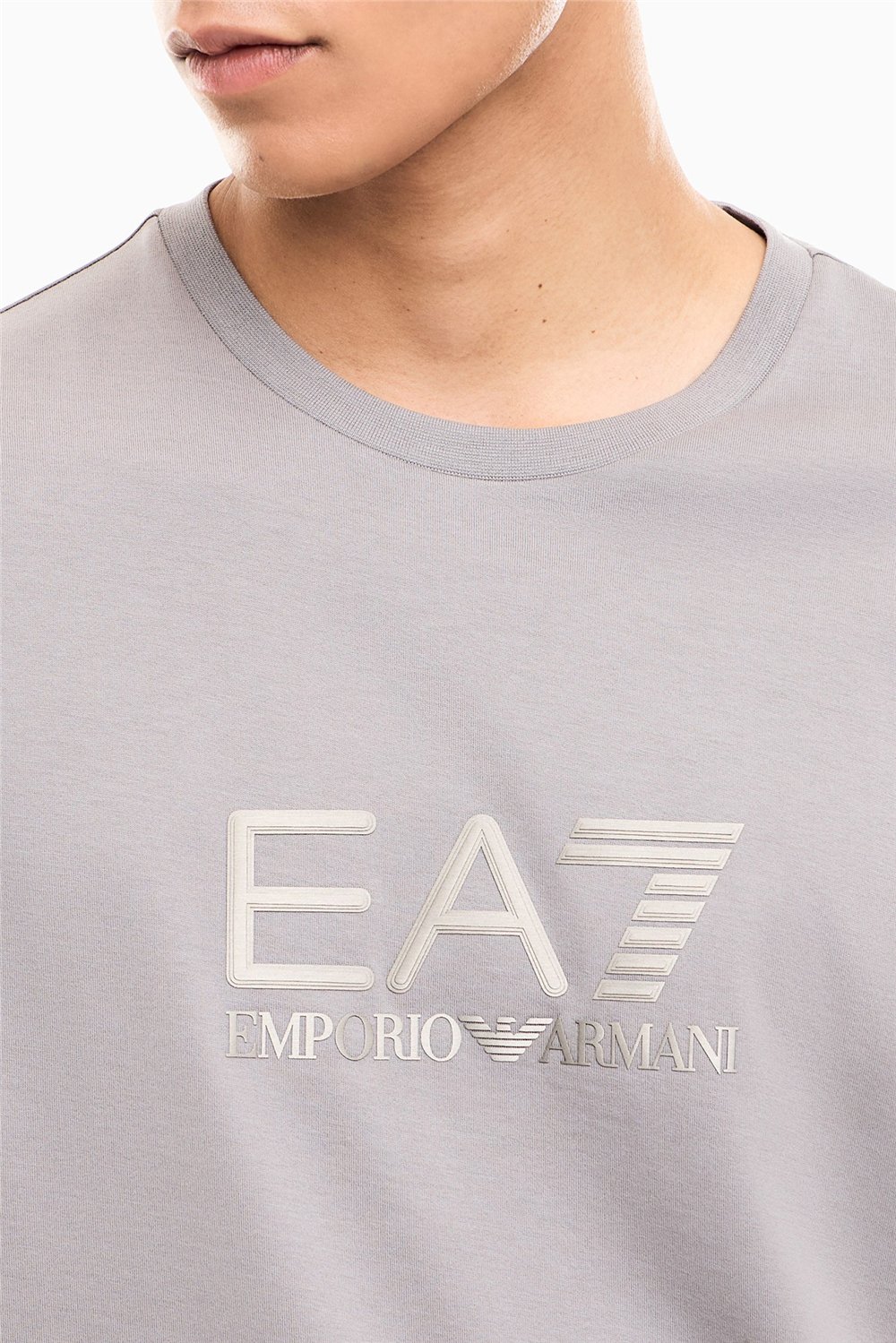 EA7 Erkek Bisiklet Yaka T-Shirt