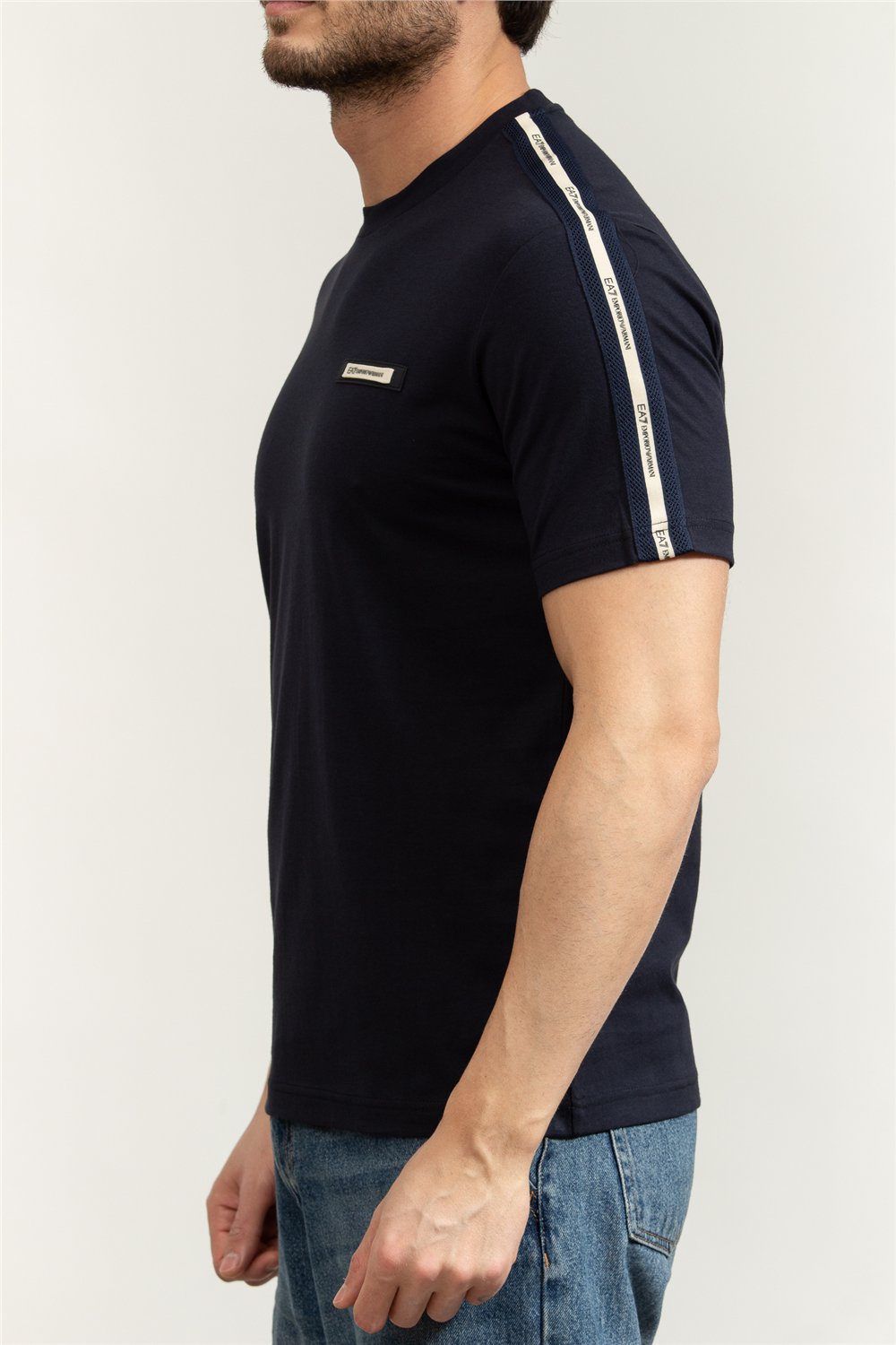EA7 Erkek Bisiklet Yaka T-Shirt