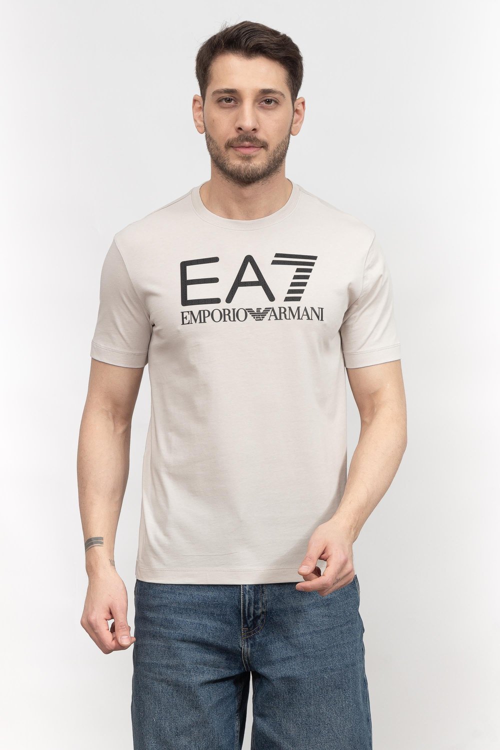 EA7 Erkek Bisiklet Yaka T-Shirt