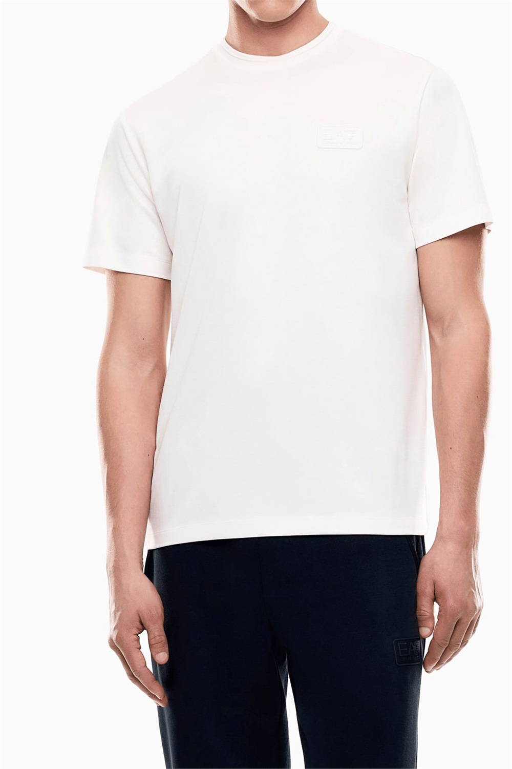 EA7 Erkek Bisiklet Yaka T-Shirt Çok Renkli