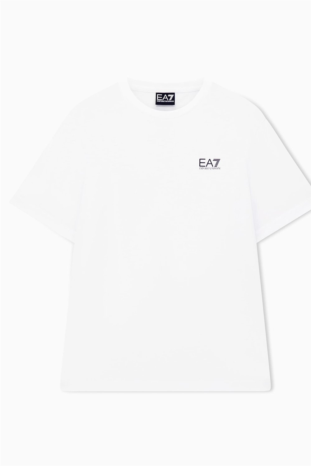 EA7 Erkek Bisiklet Yaka T-Shirt Siyah