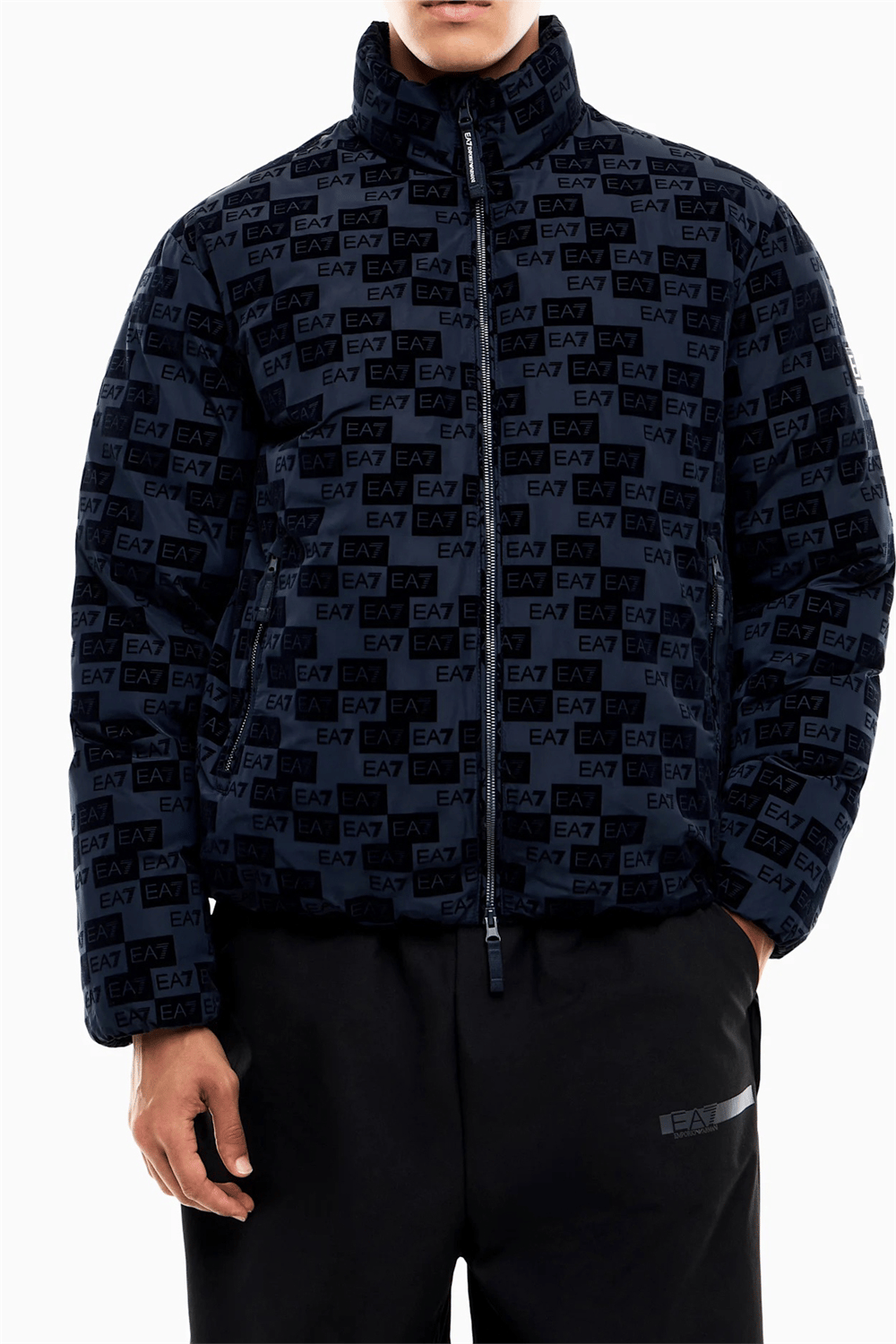 EA7 Erkek Bomber Mont Mavi