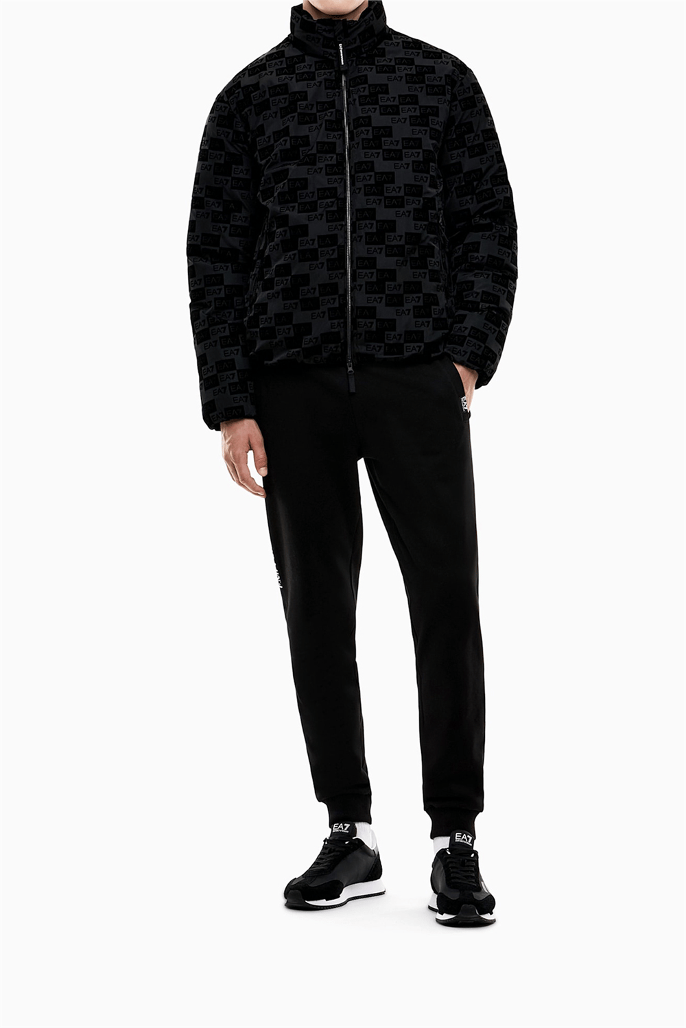 EA7 Erkek Bomber Mont Siyah