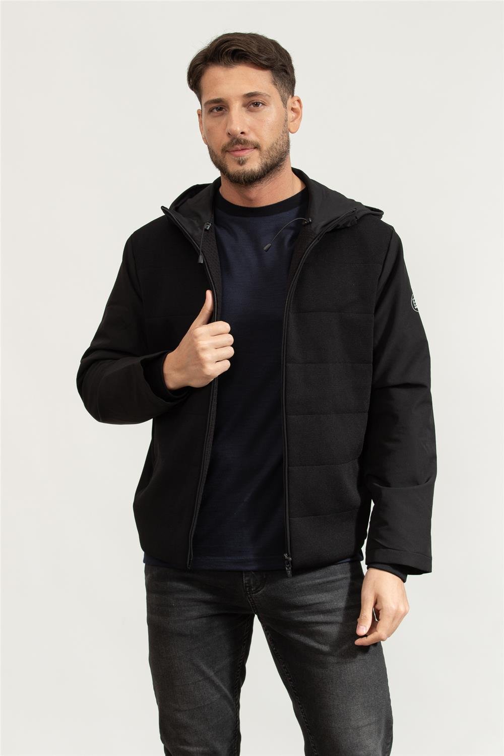 EA7 Erkek Fermuarlı Sweatshirt