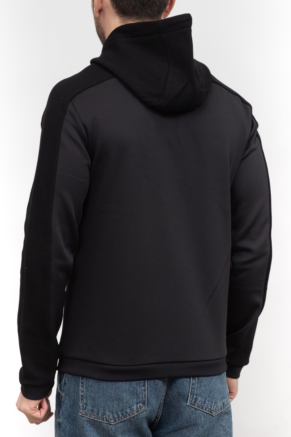EA7 Erkek Fermuarlı Sweatshirt Siyah